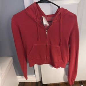 Brandy Melville Cropped Zipup